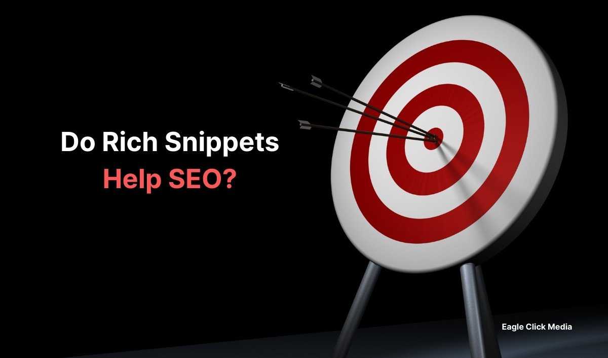 Do rich snippets help SEO Concept image of a target with arrows hitting the bullseye, symbolizing how rich snippets improve visibility, click-through rates, and search performance