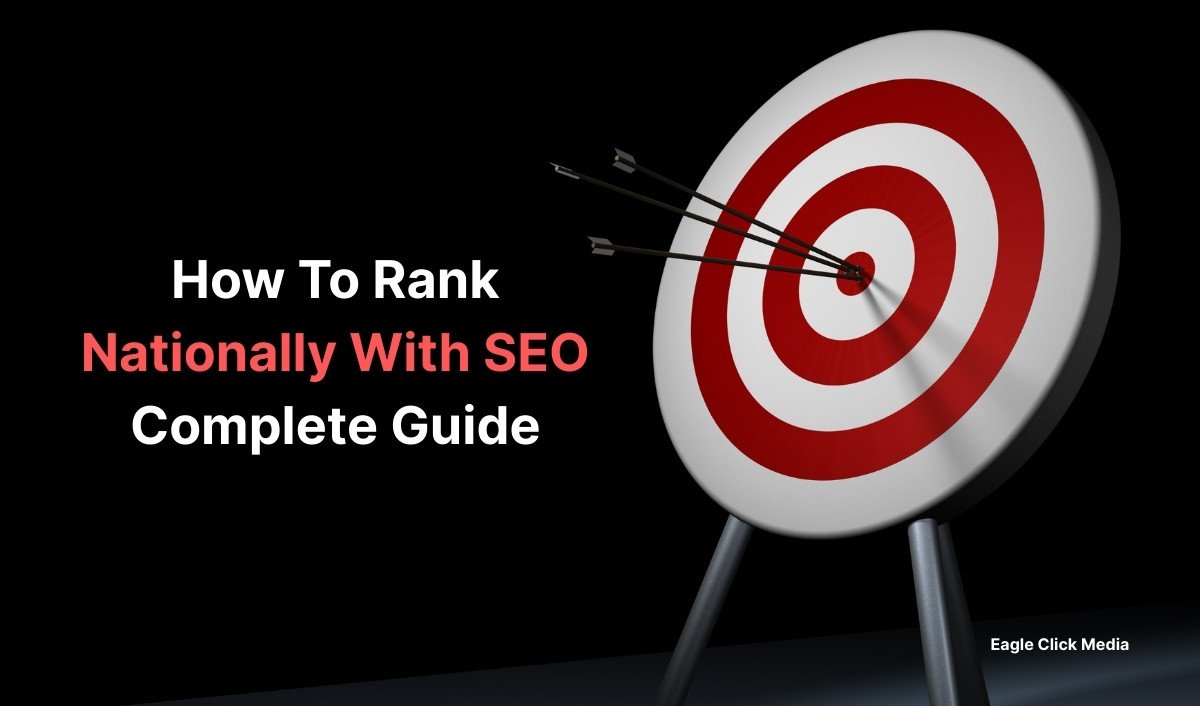 Target with arrows hitting the bullseye representing SEO success - How to Rank Nationally with SEO Complete Guide